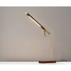 LED Barrett Desk Lamp Walnut/Brass (Includes LED Light Bulb) - Adesso 11 LED Barrett Desk Lamp Walnut/Brass (Includes LED Light Bulb) - Adesso -Home Decor Shop GUEST 6f87b457 8dc4 474d 9346 4f33254317e6