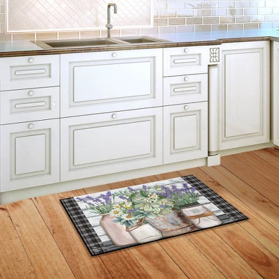 Farmhouse Flowers Spring Doormat Rustic Floral Indoor Outdoor 30" X 18" Briarwood Lane 5 Farmhouse Flowers Spring Doormat Rustic Floral Indoor Outdoor 30" X 18" Briarwood Lane - Image 3