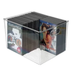 MDesign Plastic Storage Bin With Handles For Home Office - Clear 12 MDesign Plastic Storage Bin With Handles For Home Office - Clear -Home Decor Shop GUEST 712cf8f3 32be 405f aa18 51fc043a6e1f