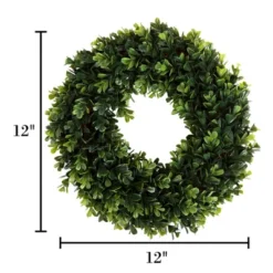 Nature Spring UV-Resistant Artificial Boxwood Wreath - 12" -Home Decor Shop GUEST 715769fb 97b6 40ac 9088 eee75fc3867e