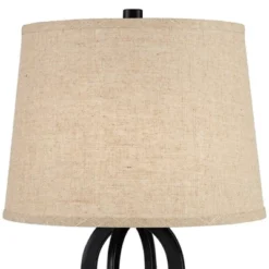 360 Lighting Marcel Industrial Table Lamps 24 1/4" High Set Of 2 Black With USB Port LED Nightlight Burlap Drum Shade For Bedroom Living Room Desk 14 360 Lighting Marcel Industrial Table Lamps 24 1/4" High Set Of 2 Black With USB Port LED Nightlight Burlap Drum Shade For Bedroom Living Room Desk -Home Decor Shop GUEST 71872a2b b87b 4d09 8a34 aff7a30a0885