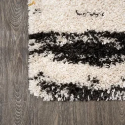 Nova Modern Bold Strie' Shag Area Rug - JONATHAN Y -Home Decor Shop GUEST 7218db13 2784 4711 8675 8b22f200838b