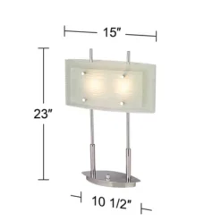 Possini Euro Design Charles Street Modern Desk Lamp 23" High Chrome Satin Nickel Frosted Slump Glass Shade For Bedroom Living Room Bedside Nightstand 14 Possini Euro Design Charles Street Modern Desk Lamp 23" High Chrome Satin Nickel Frosted Slump Glass Shade For Bedroom Living Room Bedside Nightstand -Home Decor Shop GUEST 72f5eda7 e445 4ef1 bab7 c99c49fe11e9