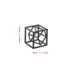 Black Modern Cube Metal Decorative Sculpture - Foreside Home & Garden 9 Black Modern Cube Metal Decorative Sculpture - Foreside Home & Garden -Home Decor Shop GUEST 75520ba4 de1e 4b6d ba09 04a299b18689