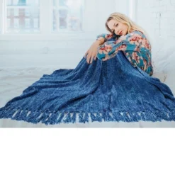 PAVILIA Chenille Throw Blanket With Woven Knitted Tassel Fringe For Couch, Living Room Decor And Bed -Home Decor Shop GUEST 756c9c9b 5f3f 47d4 8bef e5d5212a1248