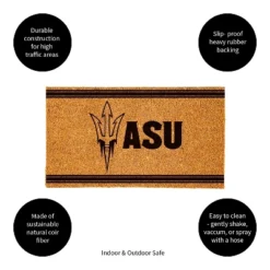 Evergreen Arizona State University Logo Turf Mat, Brown- 28 X 16 Inches Indoor Outdoor Doormat -Home Decor Shop GUEST 7710d946 32ec 4f98 9dc4 1e60e6f9a971