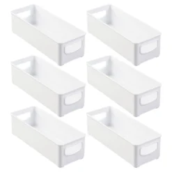 MDesign Small Plastic Office Storage Container Bin With Handles - 6 Pack 15 MDesign Small Plastic Office Storage Container Bin With Handles - 6 Pack -Home Decor Shop GUEST 771c1606 f311 4e59 a8cb 2127121f626f