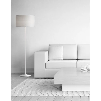 60" Oslo Collection Floor Lamp White - Adesso 4 60" Oslo Collection Floor Lamp White - Adesso - Image 2