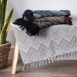 50"x60" Zig-Zag Chevron Throw Blanket - Design Imports 19 50"x60" Zig-Zag Chevron Throw Blanket - Design Imports -Home Decor Shop GUEST 78aec528 7325 4e69 a62a 6bb753947434