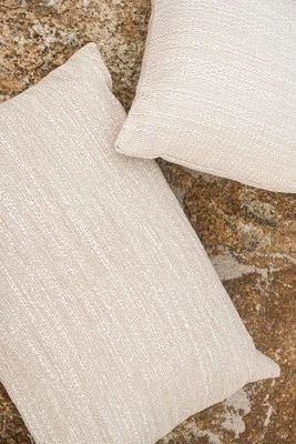 Dreamy Weave Light Beige Outdoor Pillow - Anaya 4 Dreamy Weave Light Beige Outdoor Pillow - Anaya - Image 2