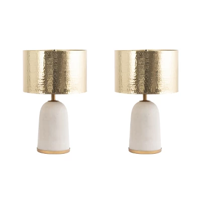 NuLOOM Monroe Concrete & Iron 25" Table Lamp Lighting - Brass 25" H X 14" W X 14" D 8 NuLOOM Monroe Concrete & Iron 25" Table Lamp Lighting - Brass 25" H X 14" W X 14" D - Image 6