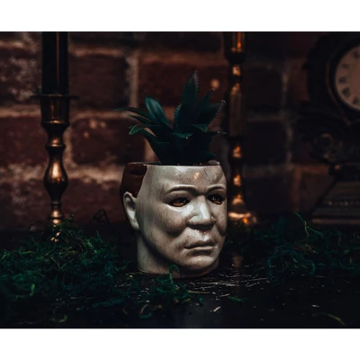 Silver Buffalo Halloween Michael Myers 3-Inch Ceramic Mini Planter With Artificial Succulent 7 Silver Buffalo Halloween Michael Myers 3-Inch Ceramic Mini Planter With Artificial Succulent - Image 5