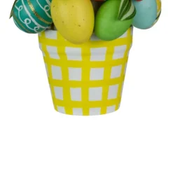 Northlight 17" Colorful Easter Egg Tree In Yellow Gingham Pot -Home Decor Shop GUEST 797390aa 2534 4328 9b3e 5a292dfdaa61