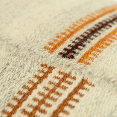 14"x26" Oversized Off-Set Striped Lumbar Throw Pillow Cover Light Beige - Rizzy Home 3 14"x26" Oversized Off-Set Striped Lumbar Throw Pillow Cover Light Beige - Rizzy Home