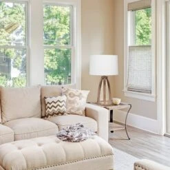 Wood Arch Farmhouse Old Table Lamp With Fabric Shade White - Lalia Home -Home Decor Shop GUEST 7af99e0c bc71 42b2 a5f1 f35154173276