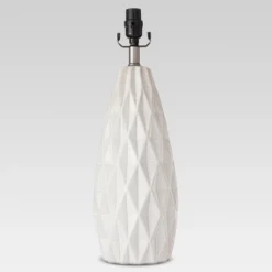 Faceted Ceramic Large Lamp Base White - Threshold 9 Faceted Ceramic Large Lamp Base White - Threshold -Home Decor Shop GUEST 7b2627e8 f8a0 414b 98d0 40d1edd56162