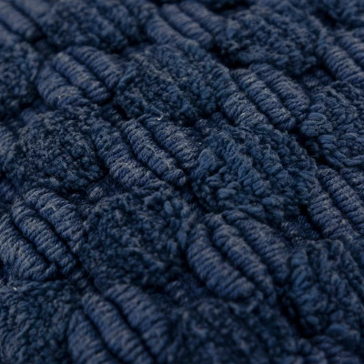 20"x20" Oversize Solid Textured Square Throw Pillow Cover Blue - Rizzy Home 5 20"x20" Oversize Solid Textured Square Throw Pillow Cover Blue - Rizzy Home - Image 3