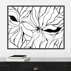 30" X 22" Sernea By Ritikia Gandhi Framed Canvas Wall Art Black - Amanti Art -Home Decor Shop GUEST 7c14341e c55e 4bf3 b1be f3b82e366ad8