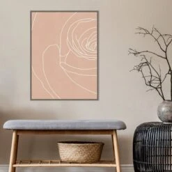 22" X 30" Blush Flowers III By Sarah Leonard Framed Canvas Wall Art Gray Wash - Amanti Art -Home Decor Shop GUEST 7cfb60ef e14a 4141 8c43 afb2ce3446ed