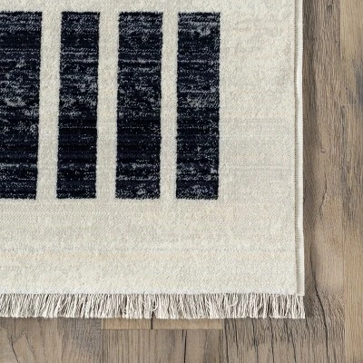 NuLOOM Keeva Modern Striped Fringe Area Rug 6 NuLOOM Keeva Modern Striped Fringe Area Rug - Image 4