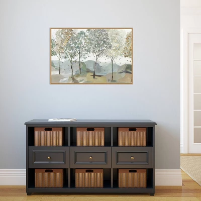 33" X 22" Breezy Landscape Trees I By Allison Pearce Framed Canvas Wall Art Light Brown - Amanti Art 6 33" X 22" Breezy Landscape Trees I By Allison Pearce Framed Canvas Wall Art Light Brown - Amanti Art - Image 4