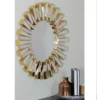 Northlight 25.5" Aztec Sunburst Matte Gold Round Wall Mirror -Home Decor Shop GUEST 7e886ae7 6ffe 4df7 adc8 db5f8792f711