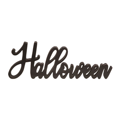 Transpac Wood 17.99 In. Black Halloween Die Cut Halloween Cursive Decor 3 Transpac Wood 17.99 In. Black Halloween Die Cut Halloween Cursive Decor