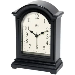 9" Antique Tabletop Clock Black - Infinity Instruments -Home Decor Shop GUEST 7f40569b b0e8 4cfb 8c5c ef10beac6d5b