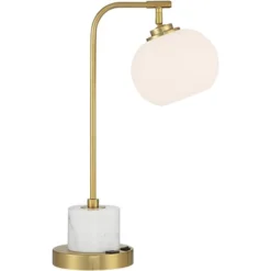 Possini Euro Design Barclay Modern Desk Lamp 23" High Warm Gold With USB Charging Port Frosted Glass Shade For Bedroom Living Room Bedside Office Kids 15 Possini Euro Design Barclay Modern Desk Lamp 23" High Warm Gold With USB Charging Port Frosted Glass Shade For Bedroom Living Room Bedside Office Kids -Home Decor Shop GUEST 801a9ae9 4bf4 4108 b355 54d9bc7e2308