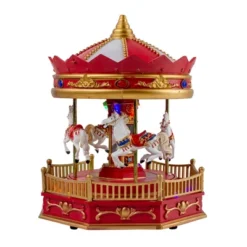 Northlight 9.25" LED Lighted Animated And Musical Carousel Christmas Village Display Piece 9 Northlight 9.25" LED Lighted Animated And Musical Carousel Christmas Village Display Piece -Home Decor Shop GUEST 80b542c1 c503 4780 910a b665f4ee5fe1