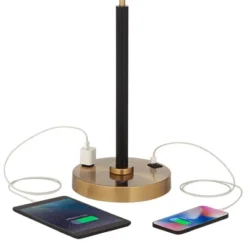 Possini Euro Design Carlyle Gold Black USB Desk Lamps Set Of 2 With Smart Socket -Home Decor Shop GUEST 80e74b3c 36b2 4e1f 8bcd ad2faf4a1303