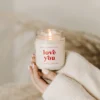 Sweet Water Decor Love You Pink And Red Label 9oz Clear Jar Soy Candle 1 Sweet Water Decor Love You Pink And Red Label 9oz Clear Jar Soy Candle -Home Decor Shop GUEST 8188c9e9 3d43 43fe a93e 040264590a5d