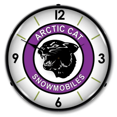 Collectable Sign & Clock | Artic Cat LED Wall Clock Retro/Vintage, Lighted - Great For Garage, Bar, Mancave, Gym, Office Etc 14 Inches 3 Collectable Sign & Clock | Artic Cat LED Wall Clock Retro/Vintage, Lighted - Great For Garage, Bar, Mancave, Gym, Office Etc 14 Inches