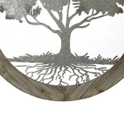 LuxenHome Metal Tree Of Life With Roots Wall Decor With Round Wood Frame 16 LuxenHome Metal Tree Of Life With Roots Wall Decor With Round Wood Frame -Home Decor Shop GUEST 8202ec8f e047 42f6 becc 33d630c90416