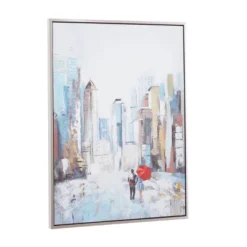 Canvas City Framed Wall Art With Silver Frame Multi Colored - Olivia & May -Home Decor Shop GUEST 829fa04c 9517 4302 bf7d 1fa71e1c9e20
