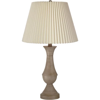Regency Hill Avery Traditional Table Lamps 25" High Set Of 2 Faux Wood With USB Charging Port LED Touch On Off Ivory Shades For Living Room Home Desk 8 Regency Hill Avery Traditional Table Lamps 25" High Set Of 2 Faux Wood With USB Charging Port LED Touch On Off Ivory Shades For Living Room Home Desk - Image 6