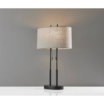 Duet Table Lamp Antique Bronze - Adesso 5 Duet Table Lamp Antique Bronze - Adesso - Image 3
