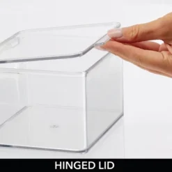 MDesign Plastic Stackable Home, Office Storage Box, 2 Pack + 32 Labels -Home Decor Shop GUEST 843d662a c68e 4810 b7ae 9a9493c620fd