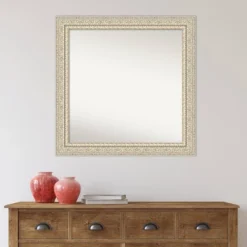 32" X 32" Non-Beveled Fair Baroque Cream Wood Wall Mirror - Amanti Art 14 32" X 32" Non-Beveled Fair Baroque Cream Wood Wall Mirror - Amanti Art -Home Decor Shop GUEST 84968c1f 42a2 4c60 8301 90e2ded59ae3