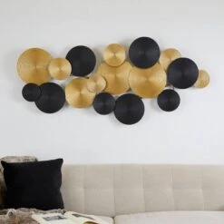 Metal Plate Overlapping Textured Spiral Wall Decor With Black Accent Gold - CosmoLiving By Cosmopolitan 9 Metal Plate Overlapping Textured Spiral Wall Decor With Black Accent Gold - CosmoLiving By Cosmopolitan -Home Decor Shop GUEST 8496d60b 98b2 4c99 ac49 7f79a88b1404