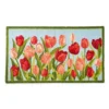 Indoor/Outdoor Pink Tulips Hooked Polypropylene Accent Rug -Home Decor Shop GUEST 8537cf05 c472 459e 992b 6fec3e1c04e7