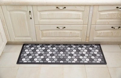 J&V TEXTILES 20" X 55" Oversized Cushioned Anti-Fatigue Kitchen Runner Mat (Geo) 3 J&V TEXTILES 20" X 55" Oversized Cushioned Anti-Fatigue Kitchen Runner Mat (Geo)