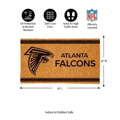 Evergreen Atlanta Falcons Logo Turf Mat, Brown- 28 X 16 Inches Indoor Outdoor Doormat 3 Evergreen Atlanta Falcons Logo Turf Mat, Brown- 28 X 16 Inches Indoor Outdoor Doormat