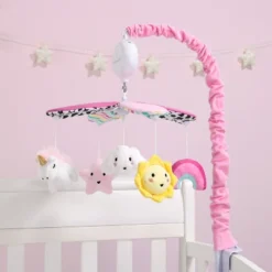 The Peanutshell Pink Look Up Musical Mobile For Girls -Home Decor Shop GUEST 89075236 74de 4227 905d a3e008bfb1c4