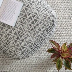 Lafayette Square Pouf Black/Ivory - Anji Mountain 16 Lafayette Square Pouf Black/Ivory - Anji Mountain -Home Decor Shop GUEST 896ecb9b 9482 4156 81e6 f0db5c1ef4cb