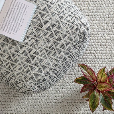 Lafayette Square Pouf Black/Ivory - Anji Mountain 9 Lafayette Square Pouf Black/Ivory - Anji Mountain - Image 7