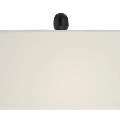 360 Lighting Roxie Modern Table Lamps 31" Tall Set Of 2 Black Metal With USB Charging Port White Rectangular Shade For Bedroom Living Room Bedside 8 360 Lighting Roxie Modern Table Lamps 31" Tall Set Of 2 Black Metal With USB Charging Port White Rectangular Shade For Bedroom Living Room Bedside - Image 6