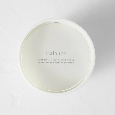 Balance Core Frosted Glass Candle White - Casaluna™ 4 Balance Core Frosted Glass Candle White - Casaluna™ - Image 2