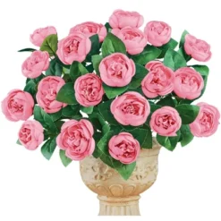 Collections Etc Cabbage Rose Bushes Set Of 3 9 Collections Etc Cabbage Rose Bushes Set Of 3 -Home Decor Shop GUEST 89f00f52 b63f 4011 a22d fec97ca8b034