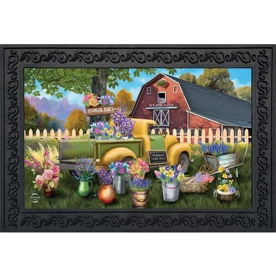 Flower Barn Spring Doormat Indoor Outdoor 30" X 18" Briarwood Lane 3 Flower Barn Spring Doormat Indoor Outdoor 30" X 18" Briarwood Lane